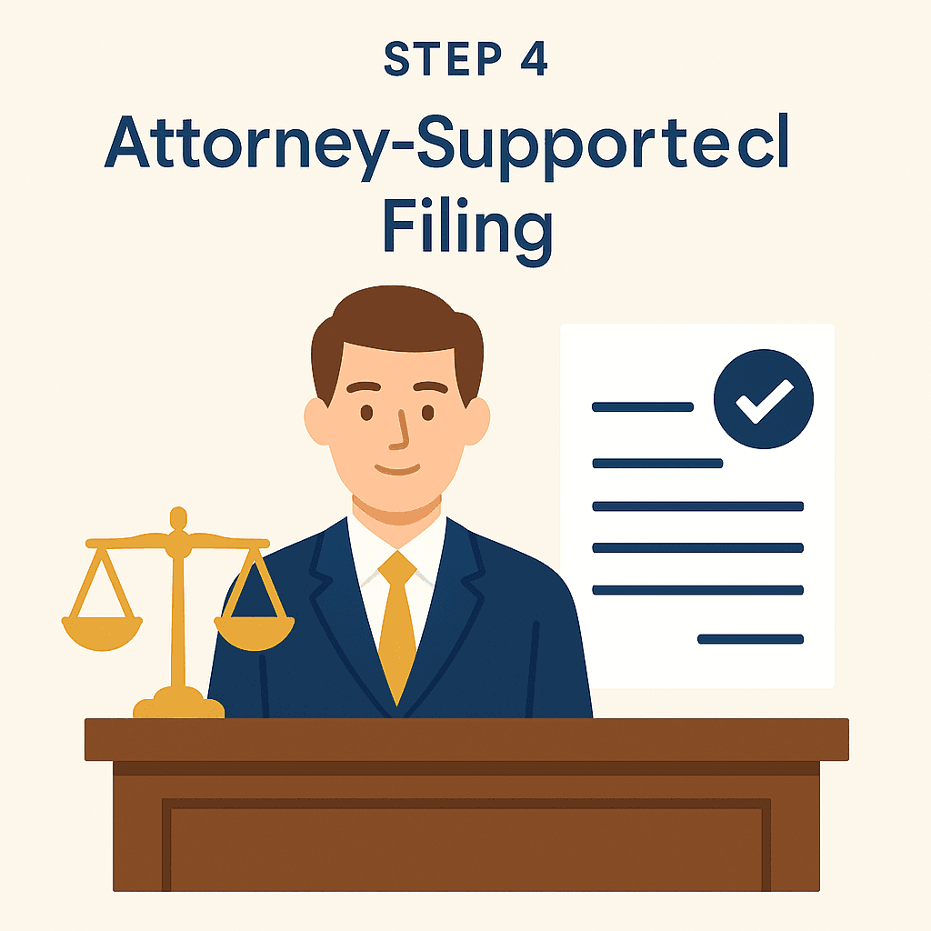 Step 4 — Attorney-Supported Filing