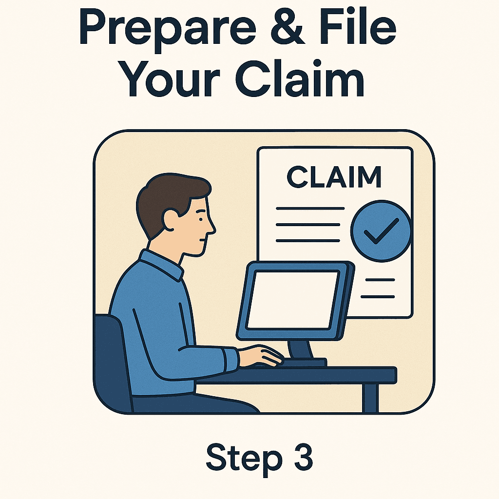 Step 3 — Prepare & File Your Claim